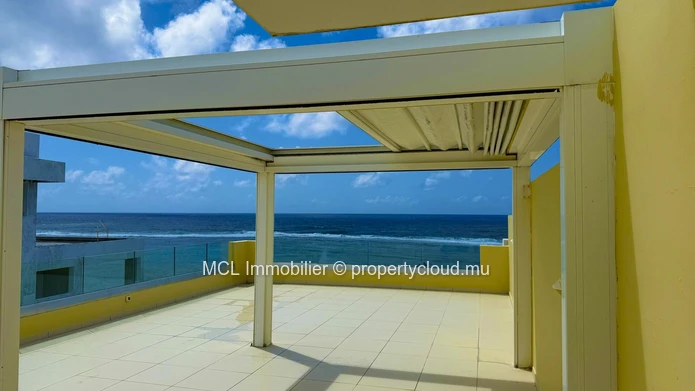Luxury Beachfront Apartment with Private Pool of the rooftop in Poste Lafayette.