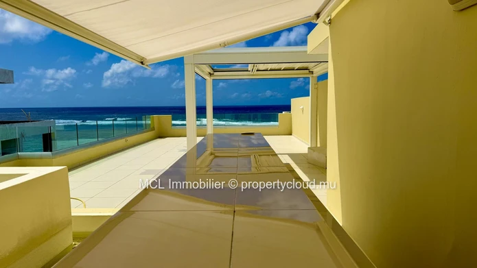Luxury Beachfront Apartment with Private Pool of the rooftop in Poste Lafayette.