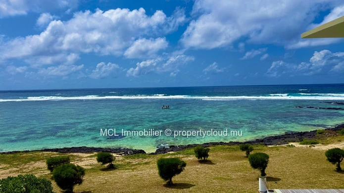 Luxury Beachfront Apartment with Private Pool of the rooftop in Poste Lafayette.