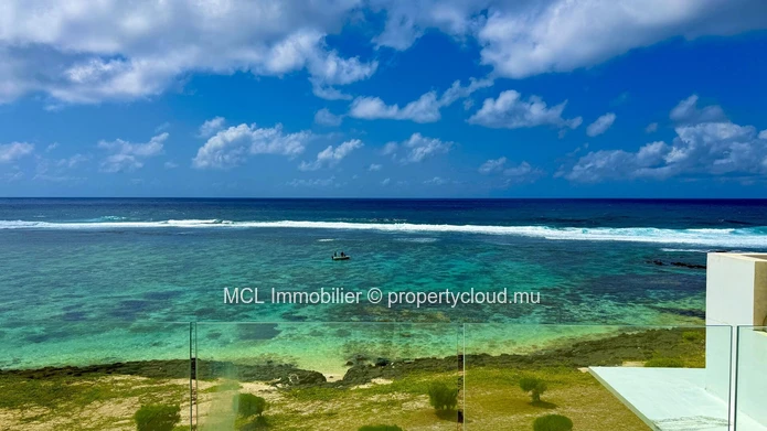 Luxury Beachfront Apartment with Private Pool of the rooftop in Poste Lafayette.