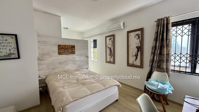 Luxury Beachfront Apartment with Private Pool of the rooftop in Poste Lafayette.